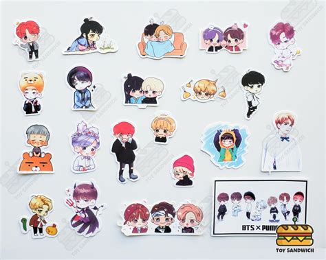 100 Pcs Bts Stickers Pack Kpop Stickers Bts Etsy