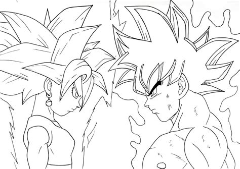 Negro Goku Ataque Para Colorear Imprimir E Dibujar Coloringonly Com