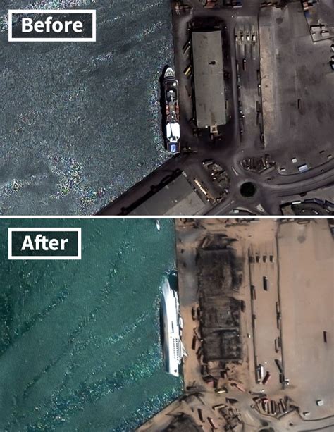 Before And After Satellite Photos Show The Damage In