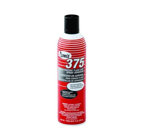 Camie 375 Screen Printers Flash Cure Spray Adhesive 14 Oz At