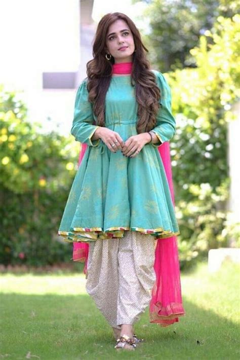 Short Frocks For Women For Teens Casual Pakistani Indian Cotton With Shal