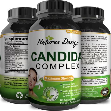 buy 1 candida cleanse and support supplement high potency 4 in 1 natural candida herbal