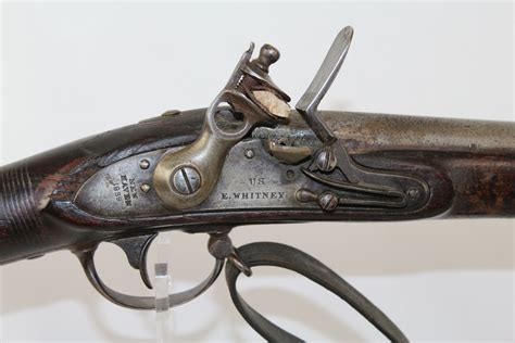 Eli Whitney Flintlock Musket Us Model 1822 Antique Firearms 001