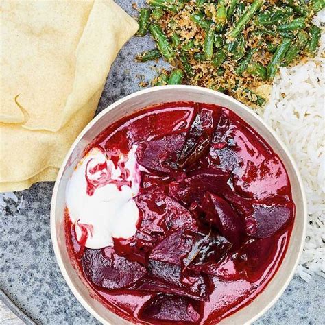 Meera Sodha Vegan Beetroot Curry Recipe From East Cookbook