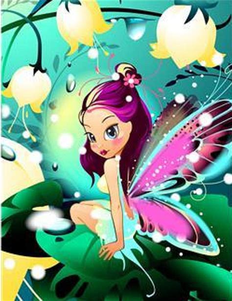Cute Pixie Fairy Sitting On A Leaf Digital Art By Vickie