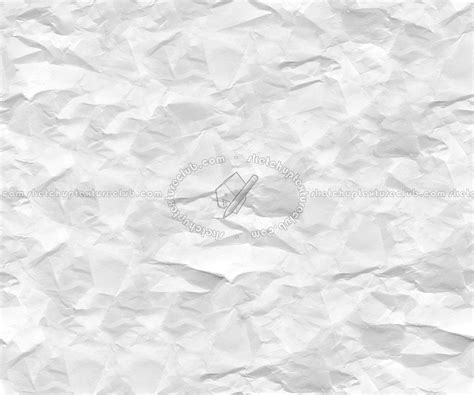 White Crumpled Paper Texture Seamless 10828