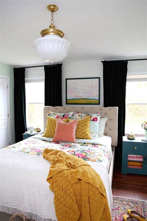 Colorful Master Bedroom Refresh Home Decor Fyn Desings Bedroom