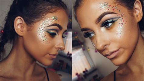 Glitter Festival Inspired Makeup Youtube