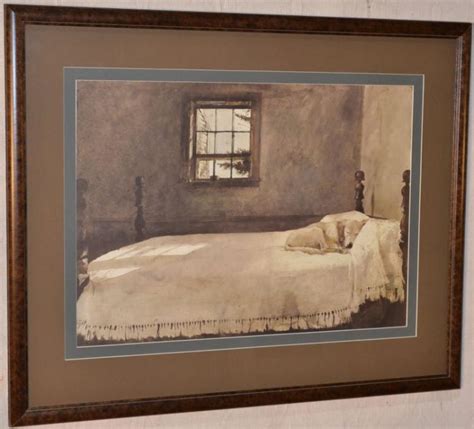 Sold Price 34x28h Framed Print After Andrew Wyeth Master Bedroom
