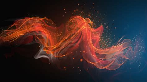 Orange Red Color Wave 4k Hd Abstract Wallpapers Hd Wallpapers Id 50297