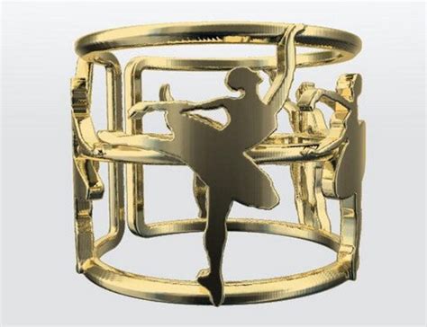 Ballet Ring Dance Ring For Her Ring For Women Etsy