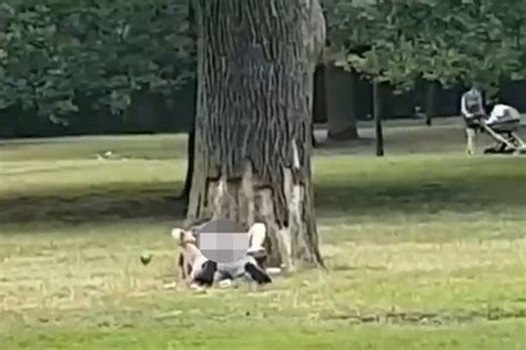 Horny Couples Sex Antics In Public Park Draws Large Crowd Of