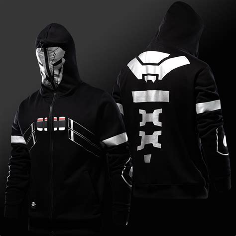 Blizzard Over Watch Reaper Cosplay Hoodie Overwatch Hero Full Zip