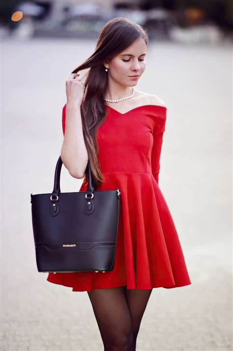 Sexy Ariadna Majewska Poses In A Red Dress TheSexTube