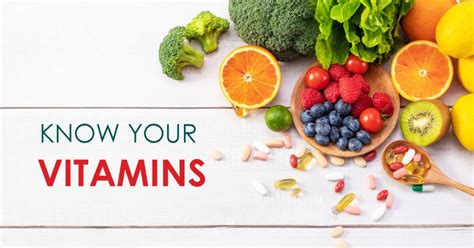 What Are Vitamins Know Your Vitamins