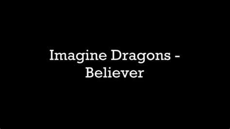 Imaginedragons Believer Lyrics And 8d Audio Youtube