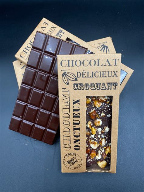 Tablette Chocolat Noir Noisettes Et Amandes G Anne Lamour