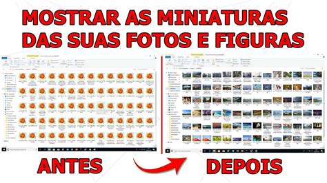 Como Ativar As Miniaturas Das Fotos No Windows 10 Youtube
