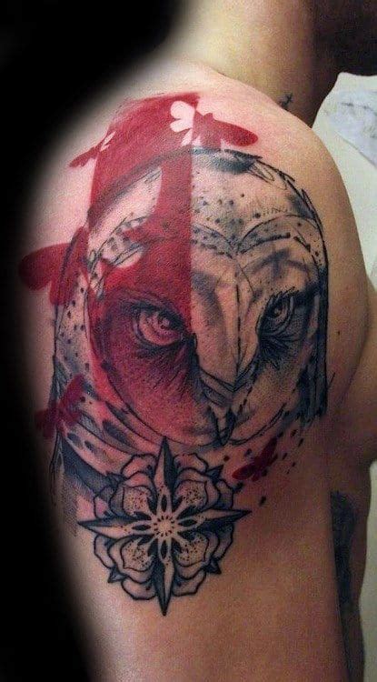 A bison tattoo is a symbol of a power and a strength. 60 Barn Owl Tattoo Designs For Men - Lunar Creature Ink Ideas