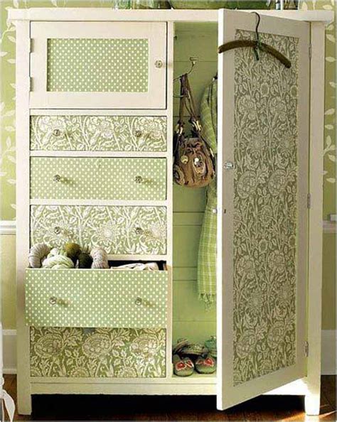 27 Cool Diy Furniture Makeovers With Wallpaper Amazing