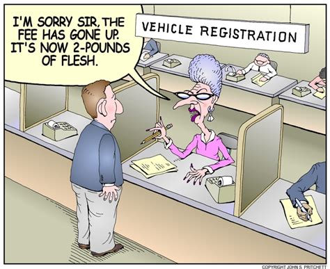 Dmv Cartoon Department Of Moter Vehicles Cartoon Vehicle Registration