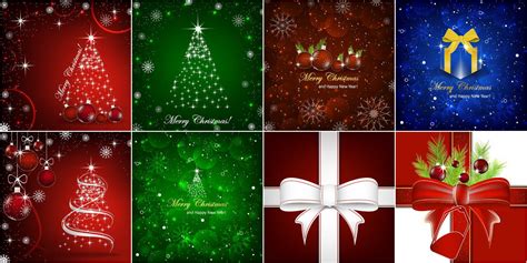 New Year And Christmas Backgrounds With Christmas Tree Vector 2020