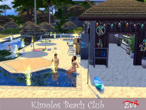 Kimolos Beach Club By Evi At Tsr Sims 4 Updates