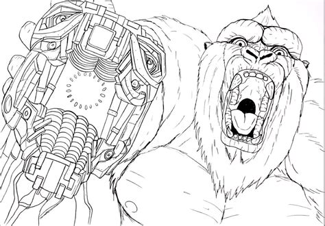 Dibujos De King Kong Para Colorear E Imprimir Dibujos Colorearcom