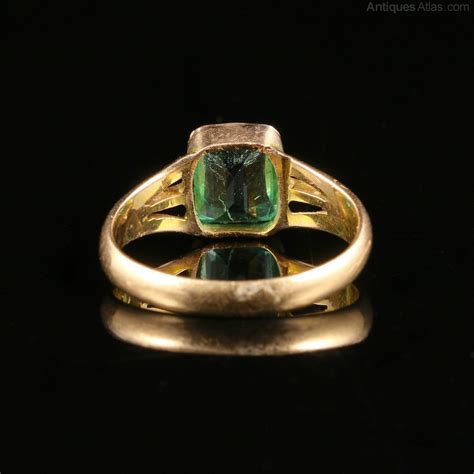 Antiques Atlas Antique Victorian 28ct Emerald And Gold Ring