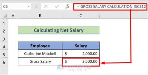 How To Calculate Net Salary In Excel With Easy Steps