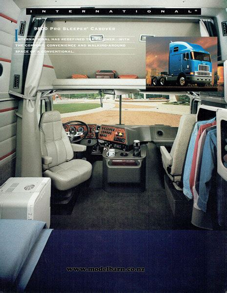 International 9800 Pro Sleeper Cabover Truck Brochure Books