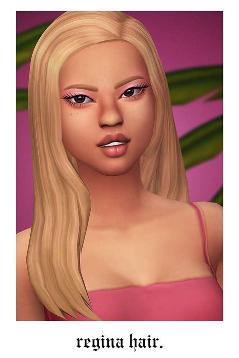 Grimcookies Regina Hair Sims Hair Sims 4 Sims