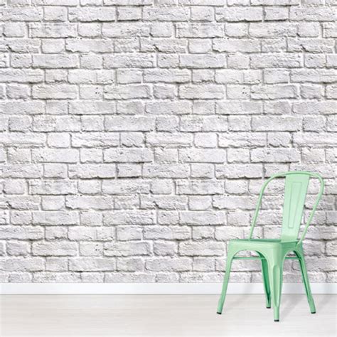 Battersea Brick Wall Effect Wallpaper In White Ubicaciondepersonas