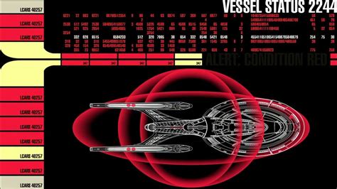 Star Trek Lcars Animations Enterprise E Vessel Status 2244 Red Alert