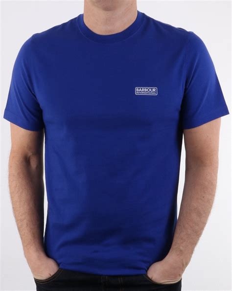 Barbour Small Logo T Shirt In Blue Mens Clothing Barbour Vintage