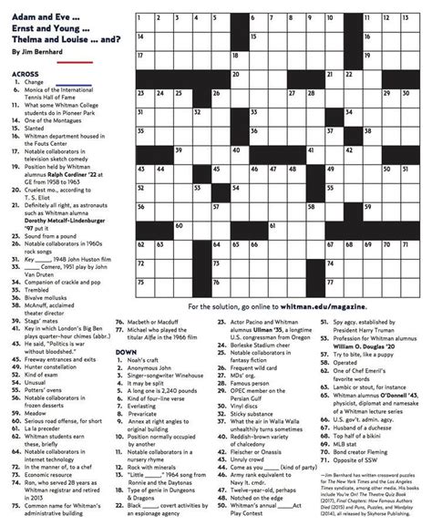 Aarp games crossword easy crossword 2023