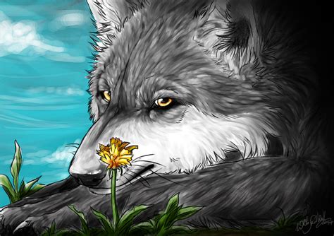 Wolf With Flowers Svg File Best Free Fonts Legit Free And Quality