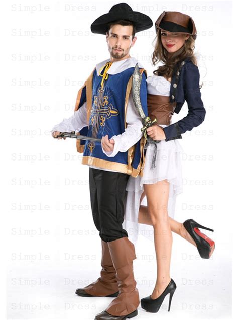 Pirate Halloween Costumes For Couples Sexy Fancy Cosplay