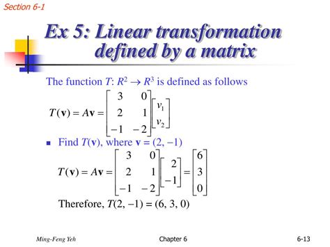 Ppt Chap 6 Linear Transformations Powerpoint Presentation Free