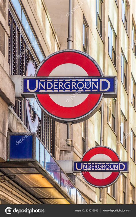 London Underground Signs In London Stock Editorial Photo