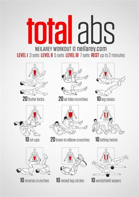10 Free Printable Workouts To Get Fit Anywhere Total Ab Workout