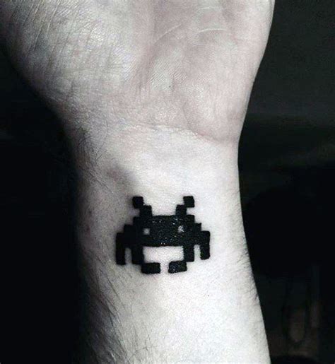 60 Pixel Tattoo Designs For Men - Pixelated Ink Ideas