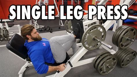 Single Leg Press Legs How To Exercise Tutorial Youtube
