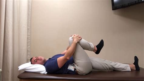 Single Knee To Chest Stretch Youtube