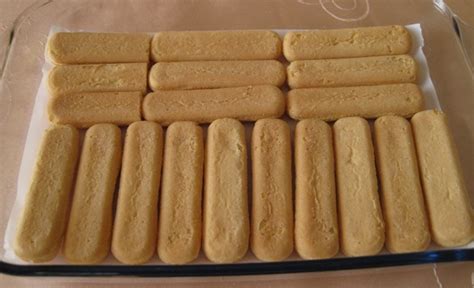 Spread mixture into the pan lined with lady fingers. Lady fingers dessert base