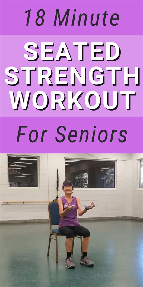 Seated Strength Exercises For Seniors Fitness With Cindy Strength