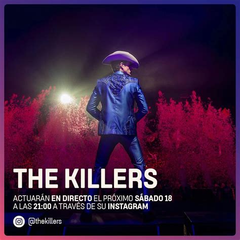 ¡the Killers Anuncian Un Directo Para Este Sábado 18 De Abril