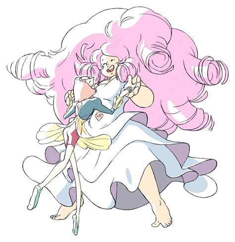 pearl and rose pearl steven universe steven universe gem steven universe fanart