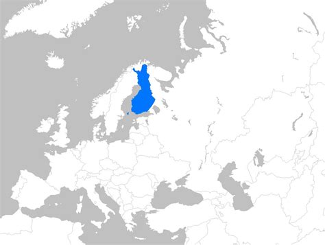 Finnland Map Europa Finnland Auf Der Karte Von Europa Nordeuropa