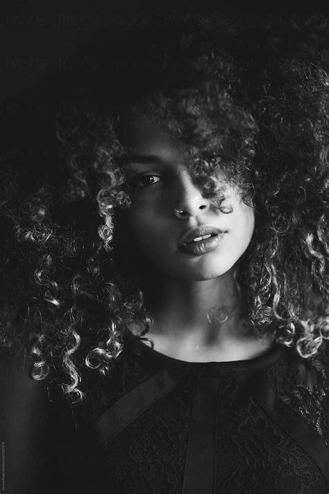 Portrait Of A Beautiful Mixed Race Woman By Stocksy Contributor